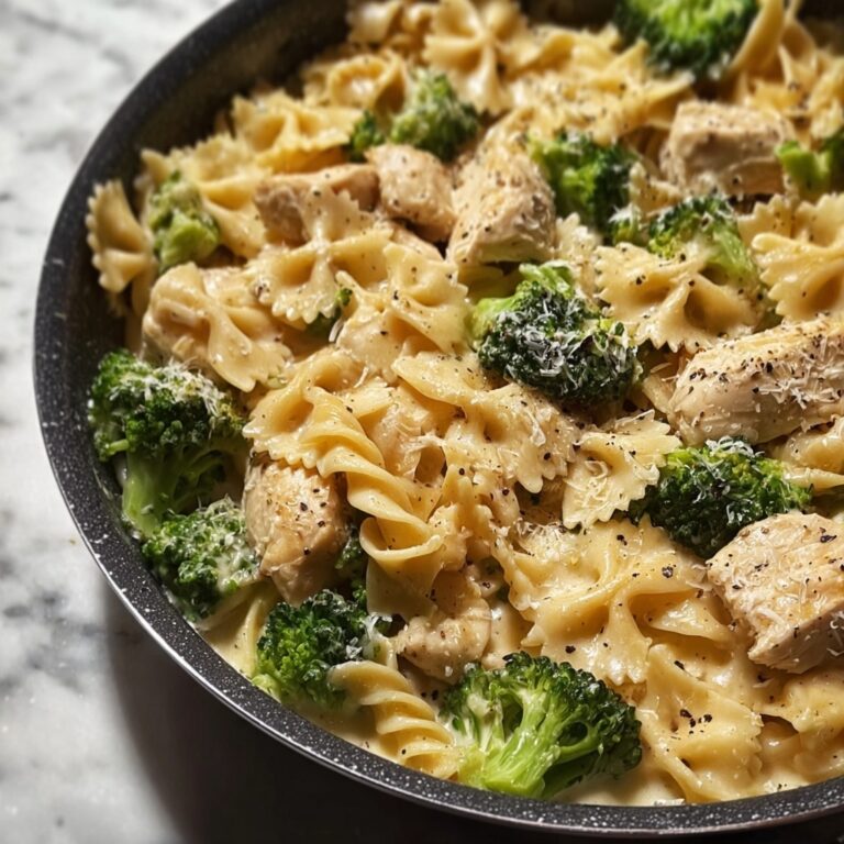 Cheesy Garlic Chicken and Broccoli Pasta Recipe