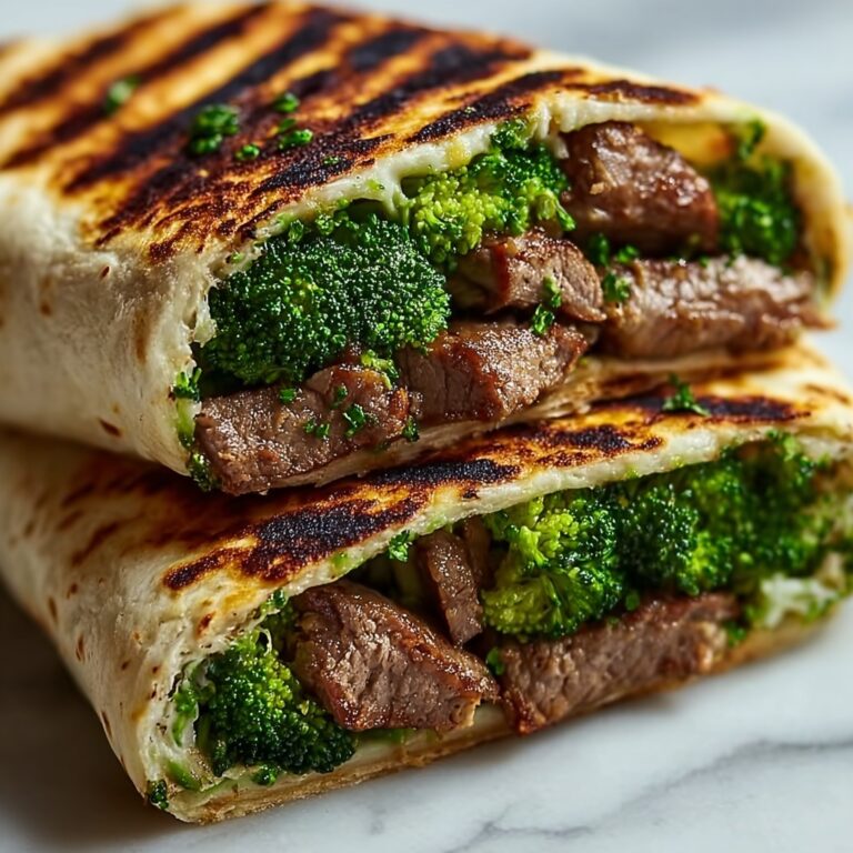 Grilled Beef & Broccoli Wraps Recipe