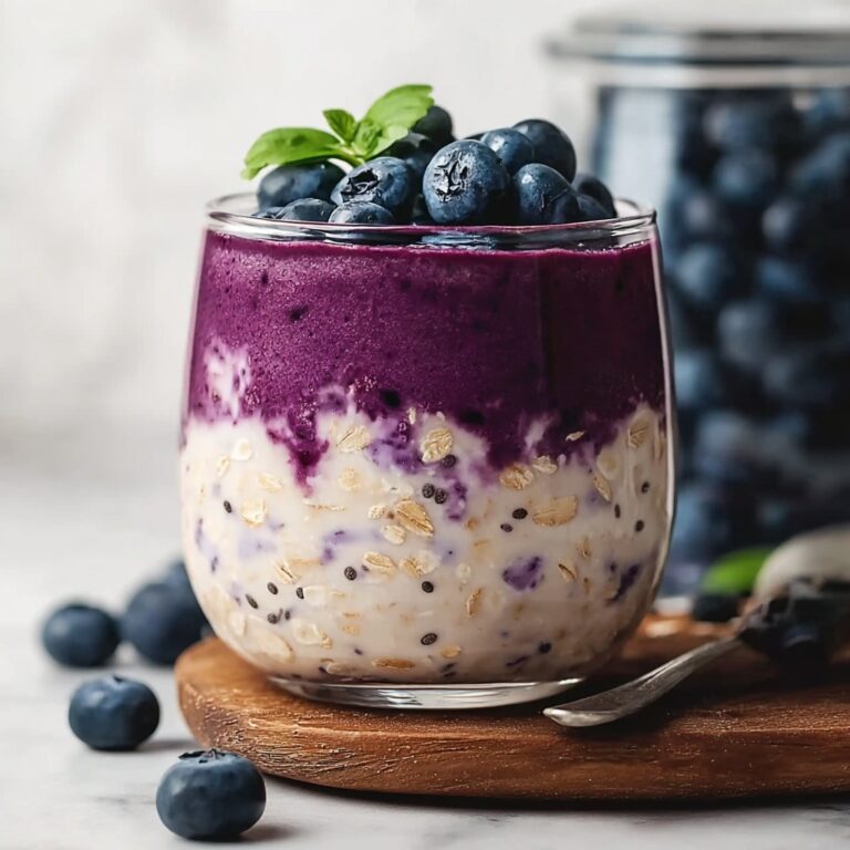 Blueberry Cheesecake Overnight Oats Recipe