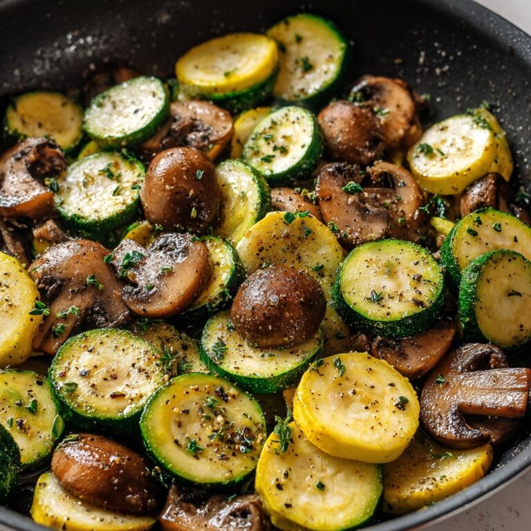 Skillet Zucchini and Mushrooms Recipe