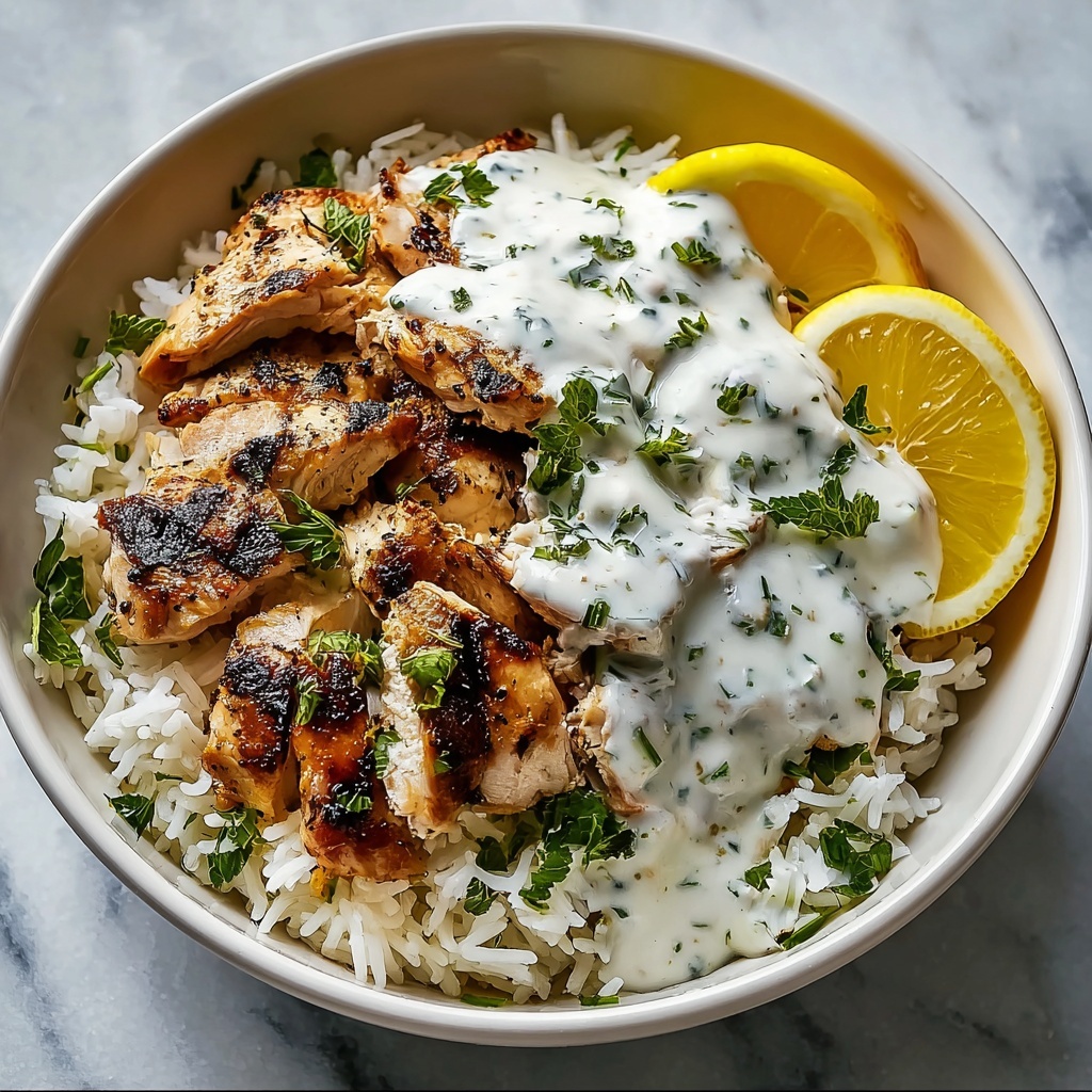 Dump and Bake Chicken Tzatziki with Rice Recipe - Recipe Image