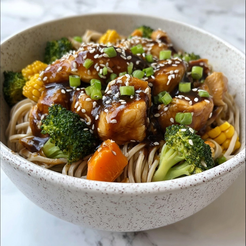 Honey Sesame Chicken Noodle Bake Recipe - Recipe Image