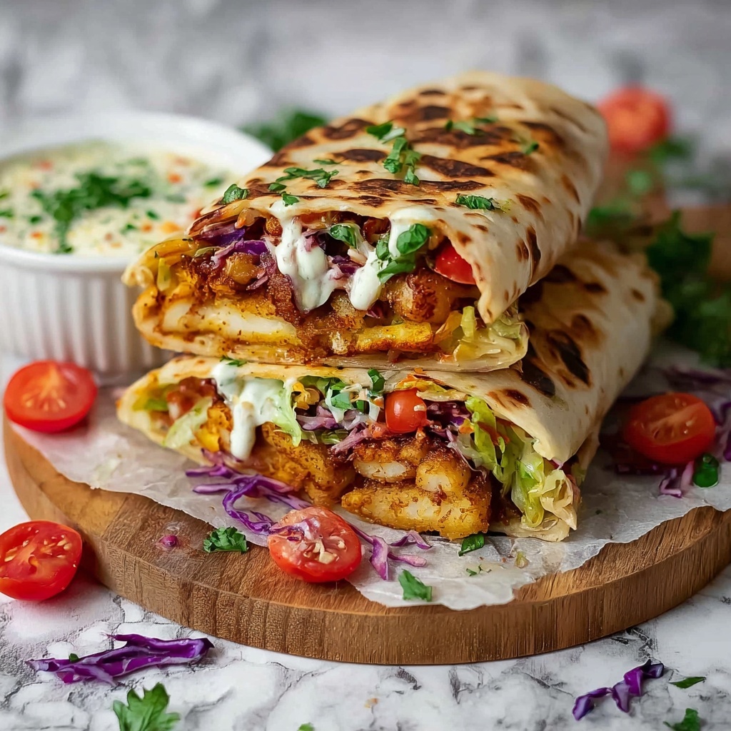 Crispy Halloumi Wraps Recipe - Recipe Image