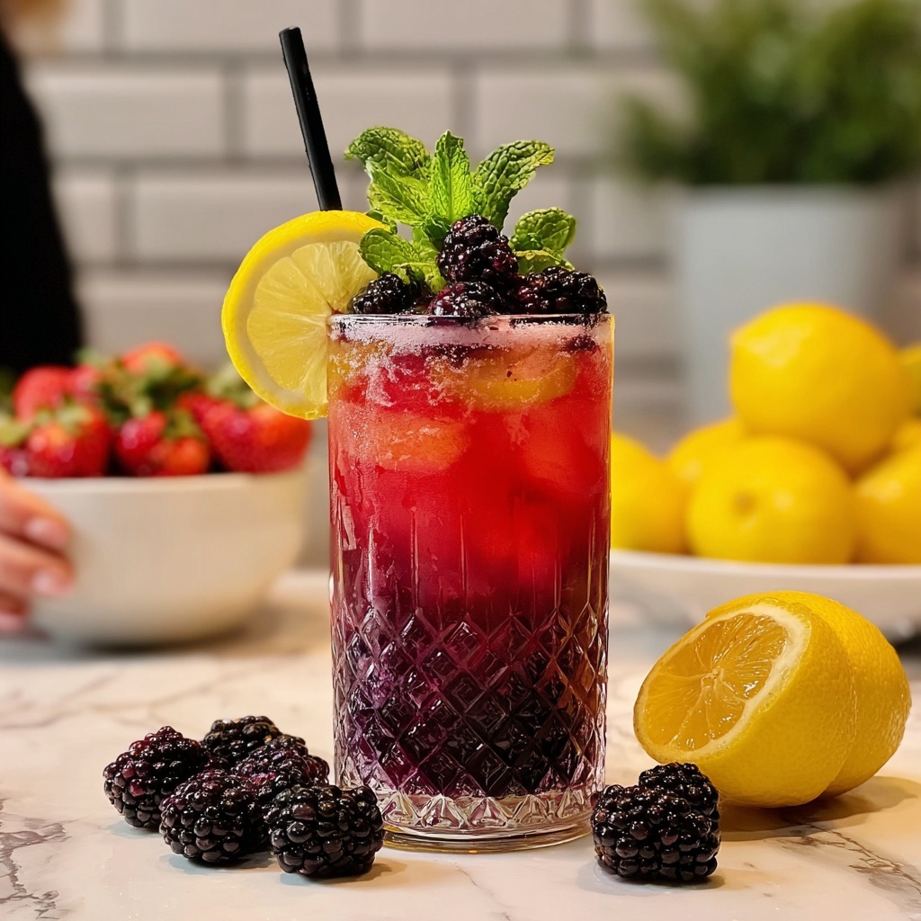 Triple Berry Lemonade Recipe - Recipe Image