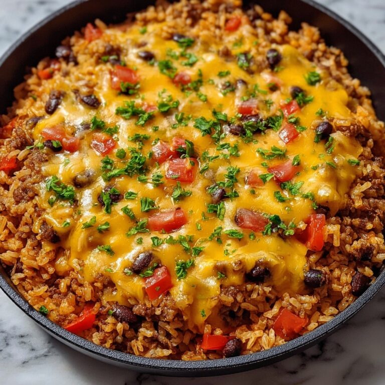 Irresistible Cheesy Taco Rice Skillet Recipe