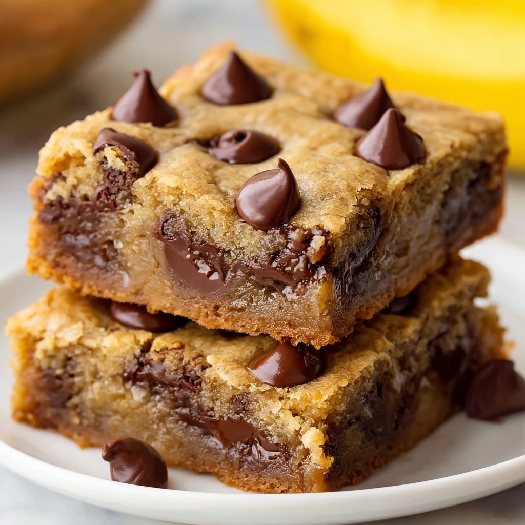 Peanut Butter Chocolate Chip Banana Bars Recipe - Recipe Image