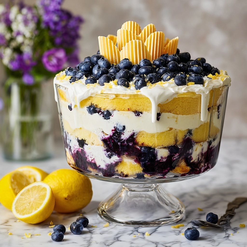Lemon Blueberry Trifle Recipe - Recipe Image