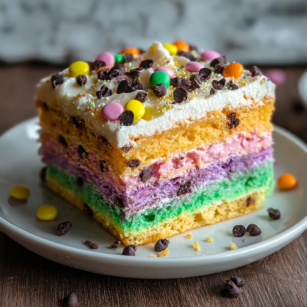 Rainbow Chip Dump Cake Recipe - Recipe Image