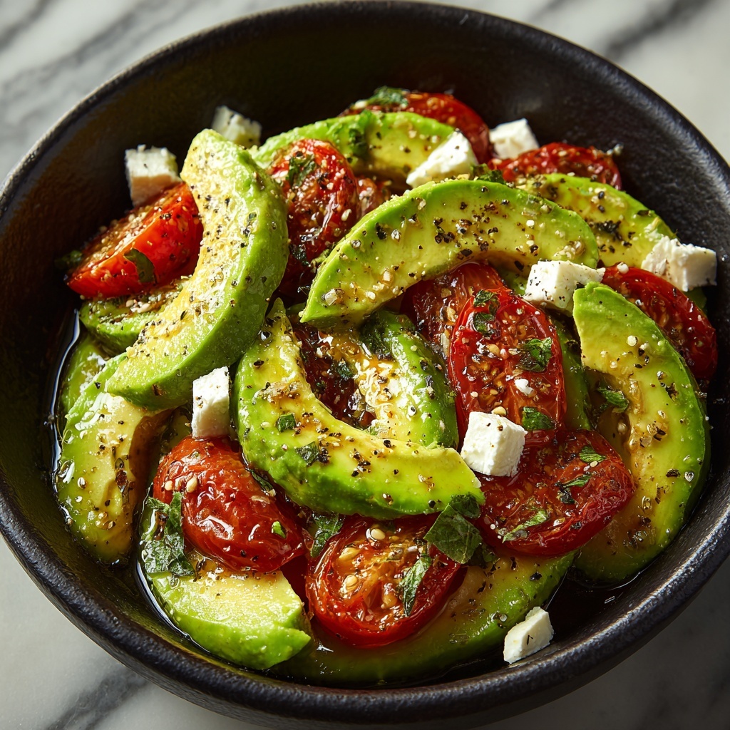 Greek Avocado Salad with Feta Recipe - Recipe Image