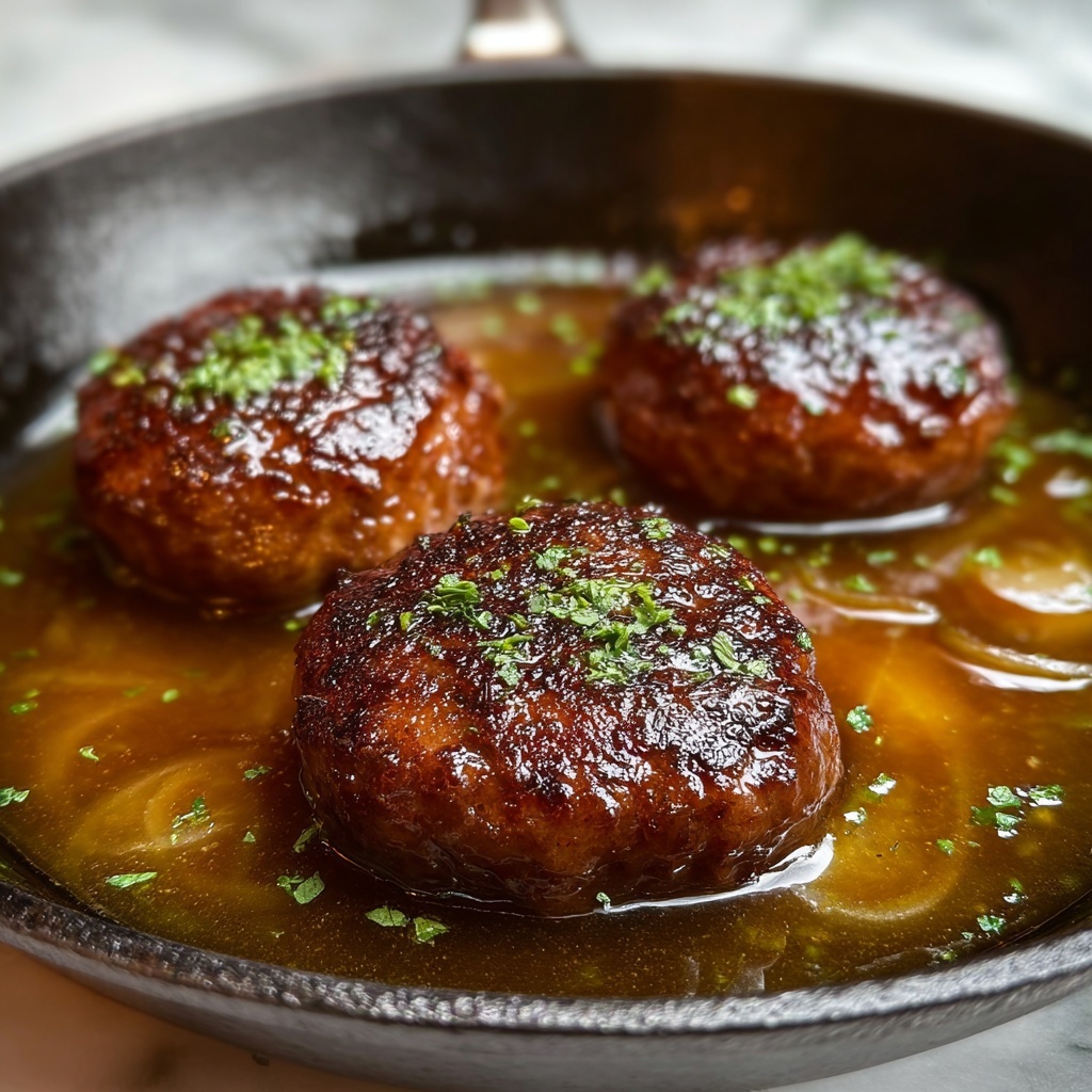 Slow-Cooked Turkey Salisbury Steak Recipe - Recipe Image