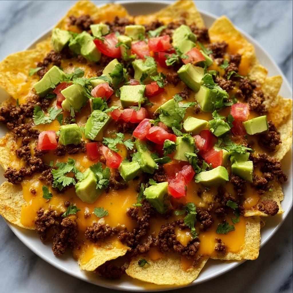 Easy Cheesy Beef Nachos Recipe - Recipe Image
