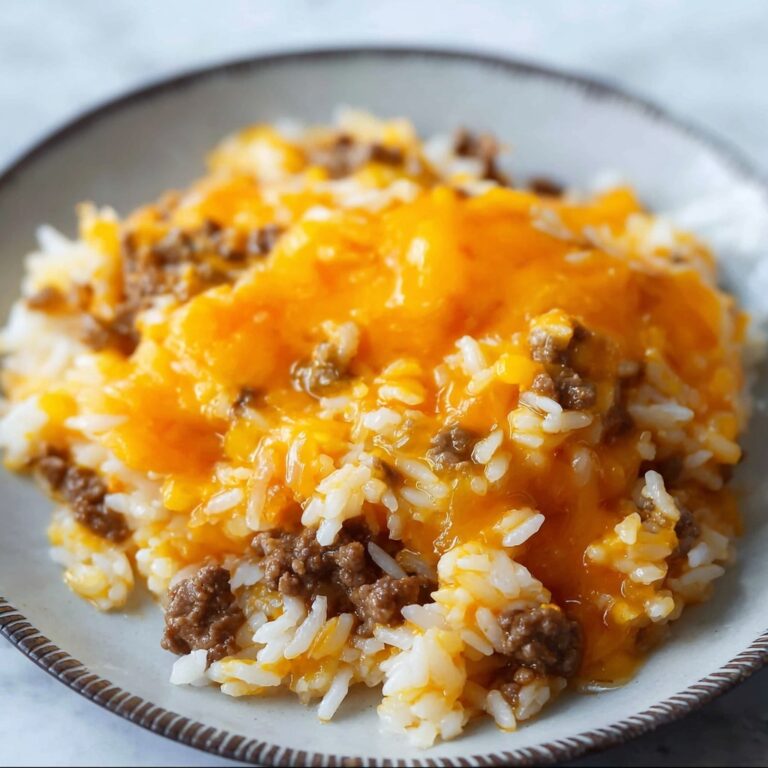 Instant Pot Cheesy Ground Beef and Rice Recipe