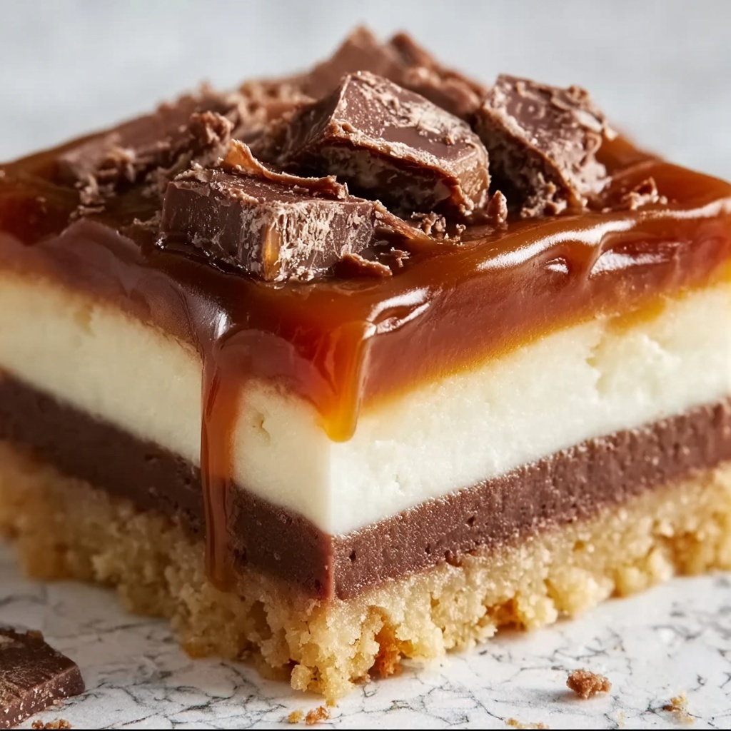 Butterfinger Caramel Cheesecake Bars Recipe - Recipe Image