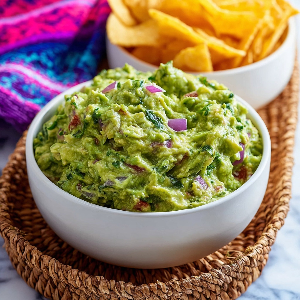 Fresh Homemade Guacamole Recipe - Recipe Image