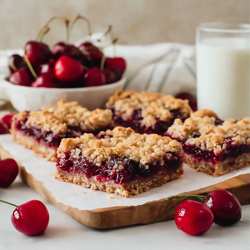 Cherry Crumble Bars Recipe - Recipe Image