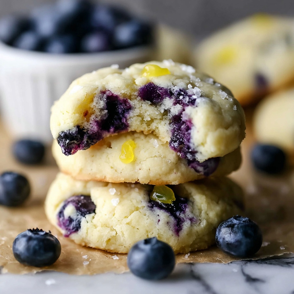 Greek Yogurt Lemon Blueberry Cookies Recipe - Recipe Image