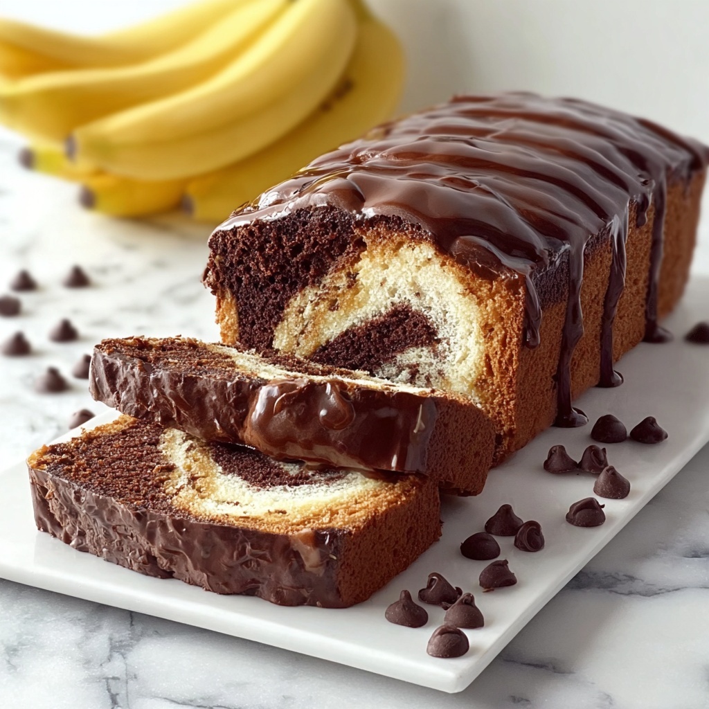 Chocolate Marble Banana Bread Recipe - Recipe Image
