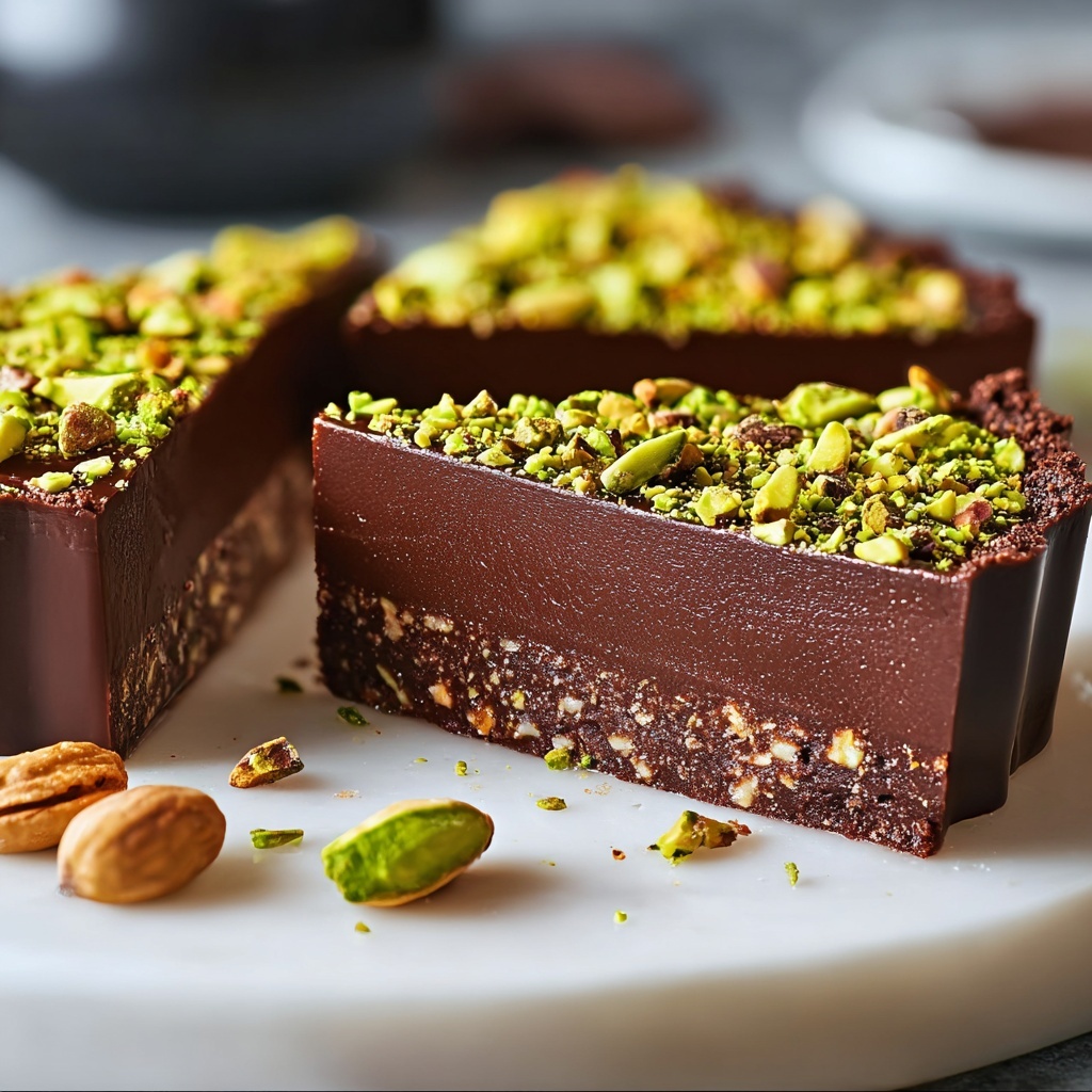 Knafeh Pistachio Chocolate Bar Recipe - Recipe Image