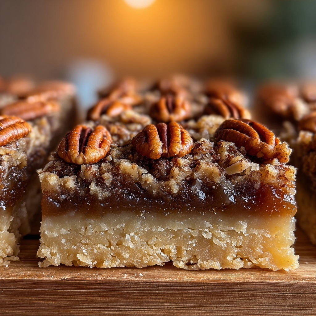 Lazy Girl Pecan Pie Bars Recipe - Recipe Image