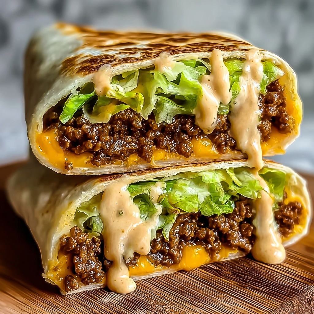 Homemade Big Mac Wraps Recipe - Recipe Image