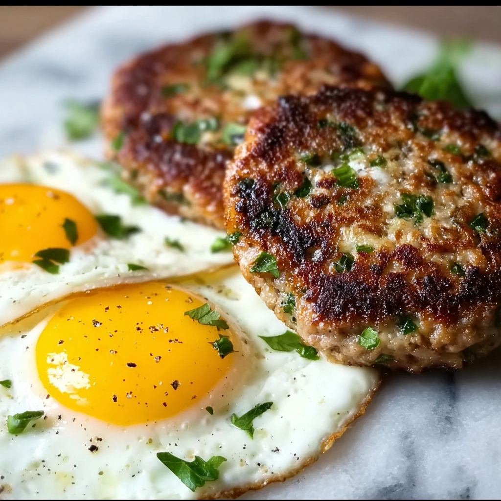 Turkey Breakfast Patties with Avocado and Egg Recipe - Recipe Image