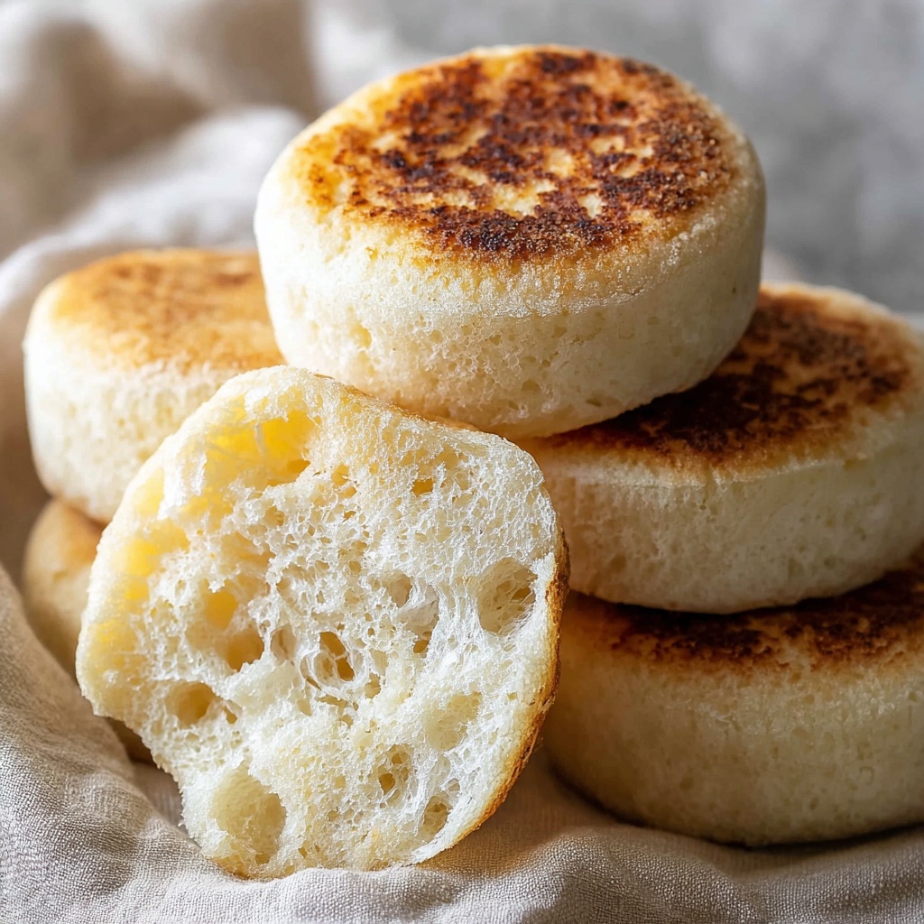 Sourdough Discard English Muffins Recipe - Recipe Image