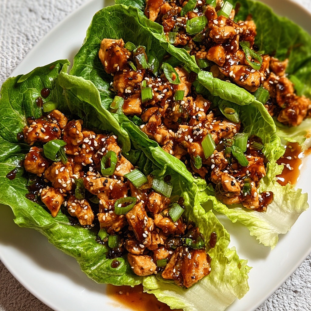 Teriyaki Chicken Lettuce Wraps Recipe - Recipe Image