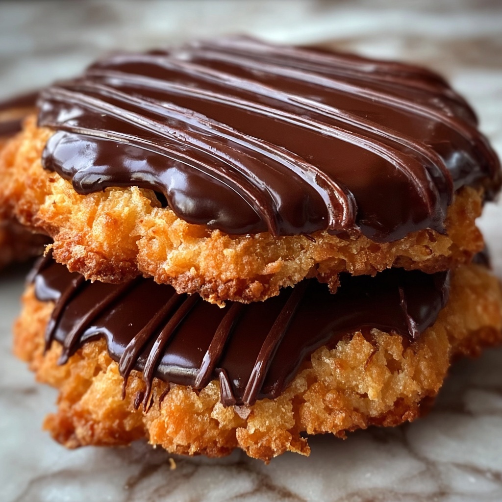 Homemade Samoas Girl Scout Cookies Recipe - Recipe Image