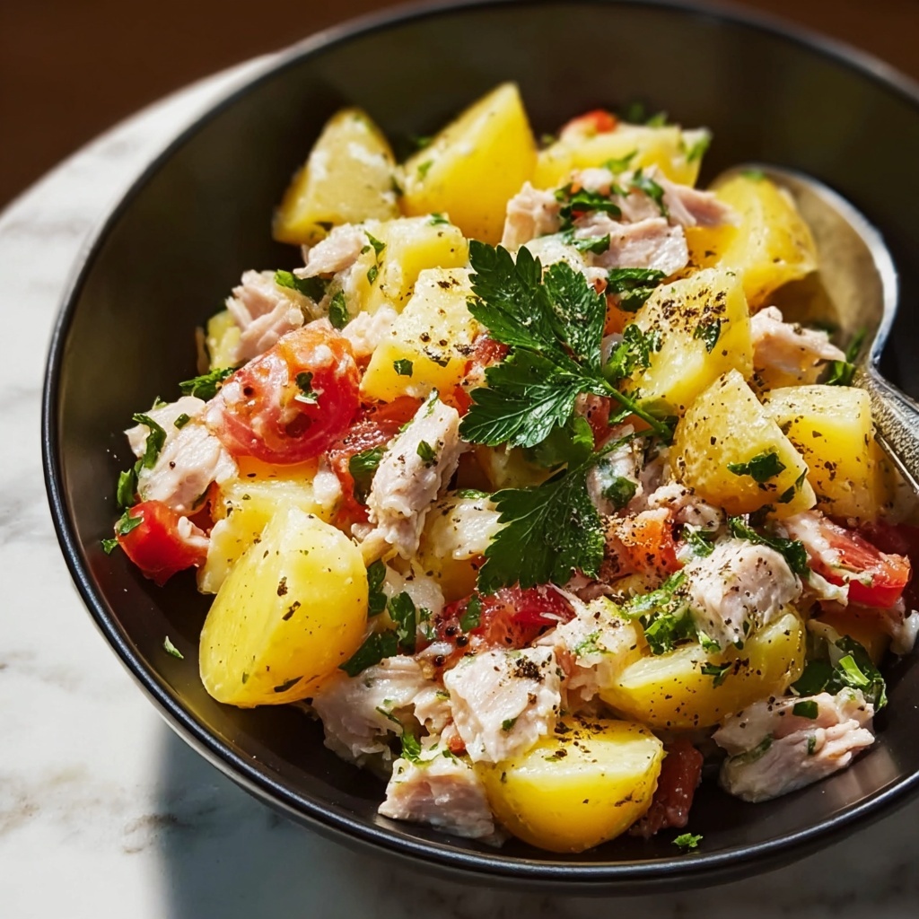 Potato Salad with Tuna and Fresh Eggs Recipe - Recipe Image