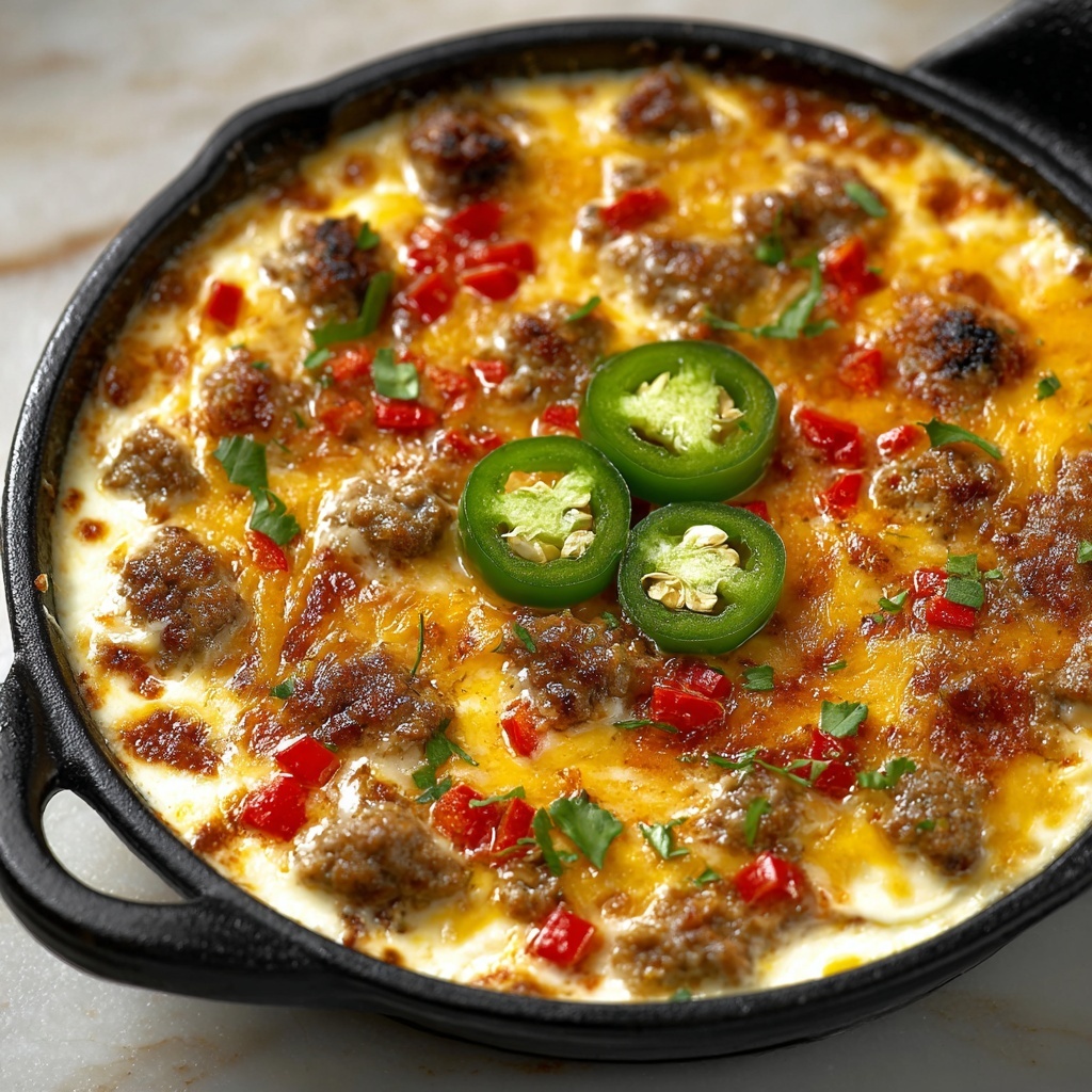 Sausage Jalapeño Popper Dip Recipe - Recipe Image