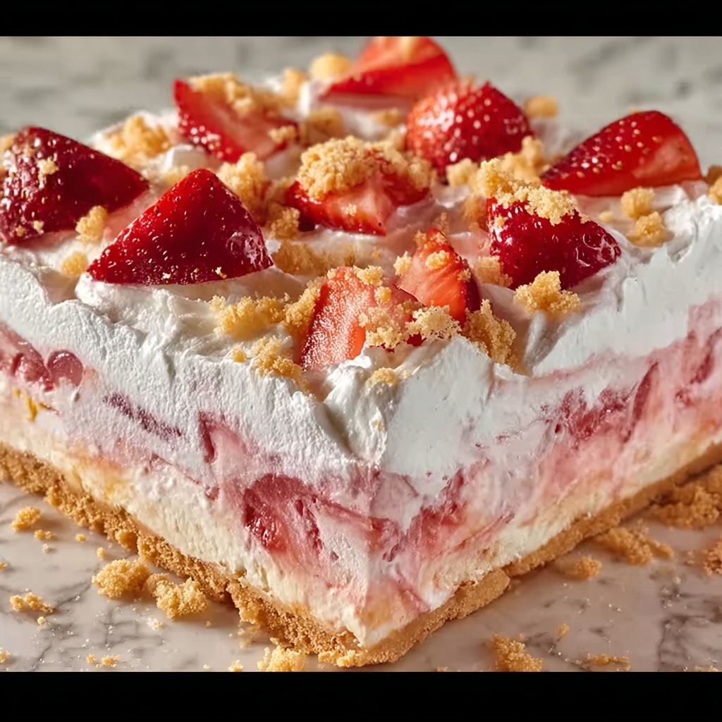 Strawberry Crunch Cheesecake: Irresistible & Sweet Recipe - Recipe Image