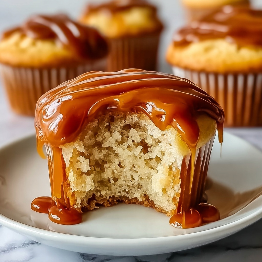 Pumpkin Cheesecake Muffins with Caramel Swirl Recipe - Recipe Image