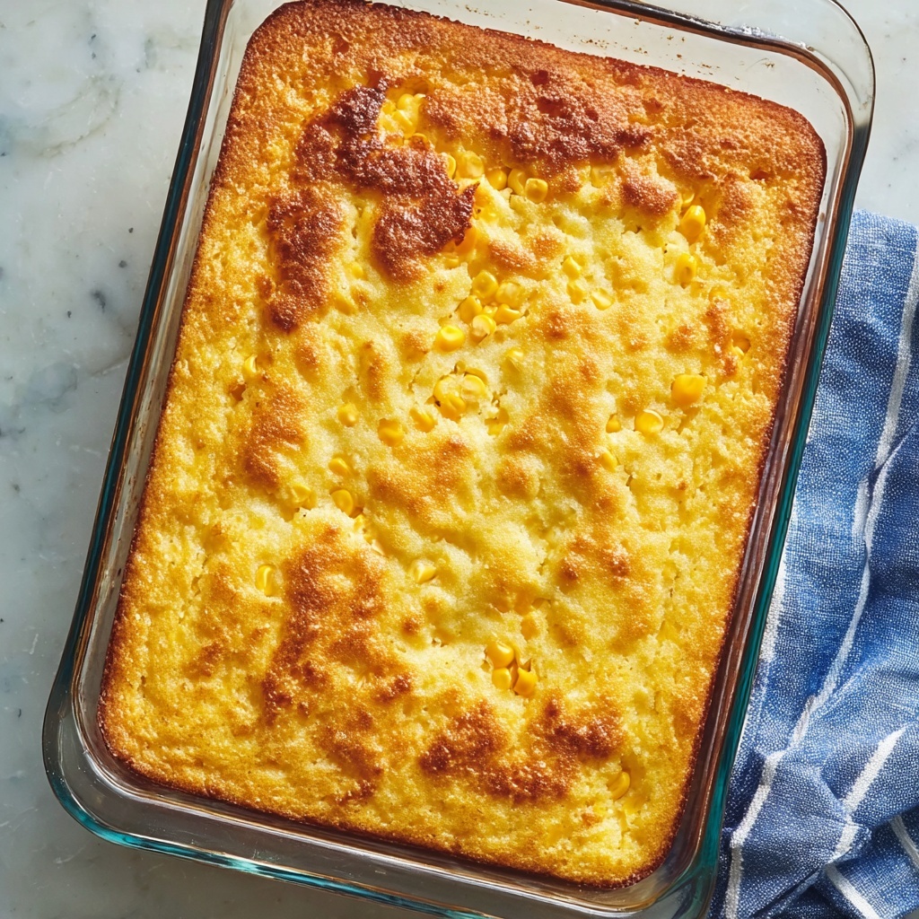 Easy Corn Casserole with Cheddar Recipe - Recipe Image