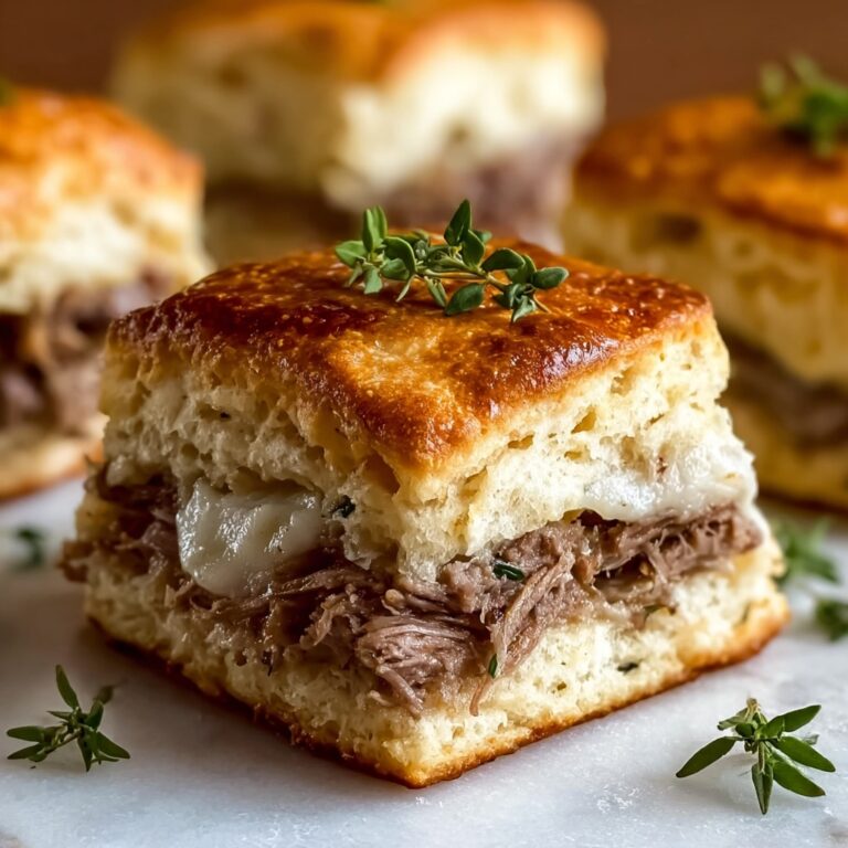 French Dip Biscuits with Roast Beef and Au Jus Recipe