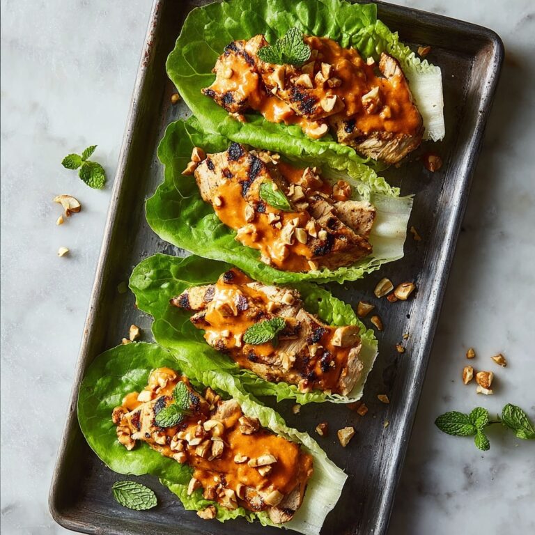 Peanut Chicken Lettuce Wraps Recipe