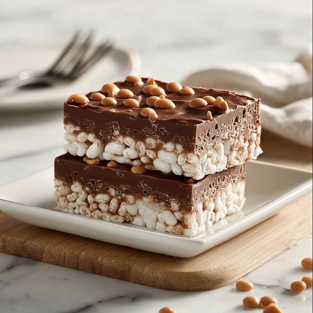 Chocolate Crunch Bars Recipe - Recipe Image