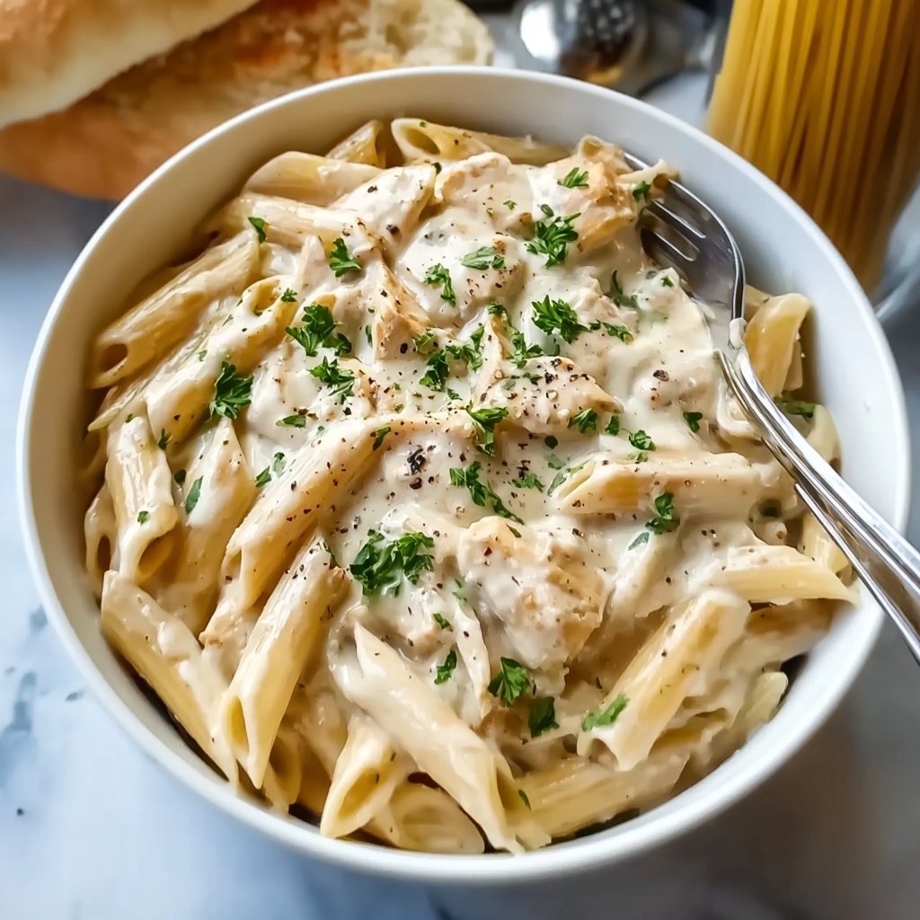 Crockpot Olive Garden Chicken Pasta Recipe - Recipe Image