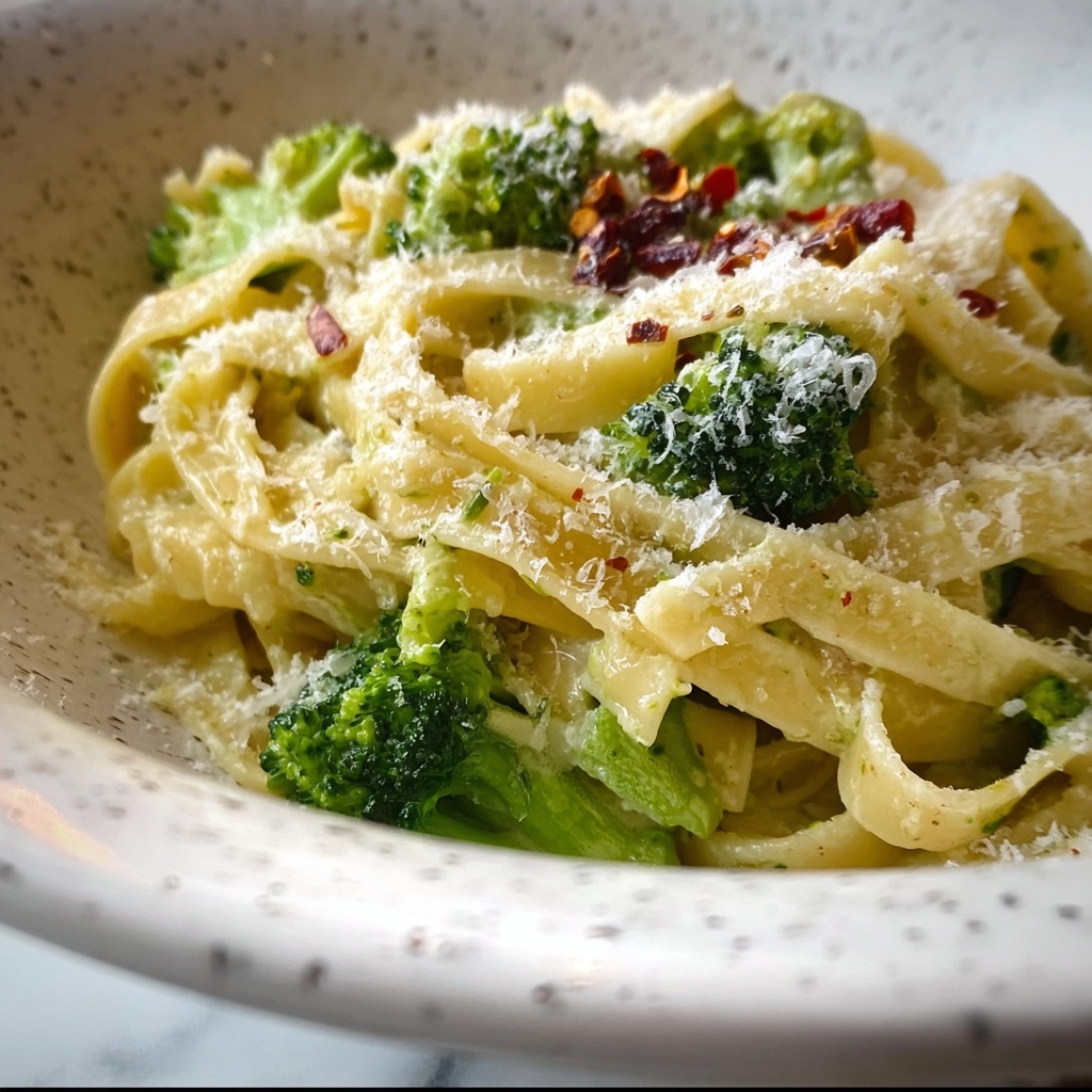 Easy One-Pot Garlic Butter Broccoli Pasta Recipe - Recipe Image