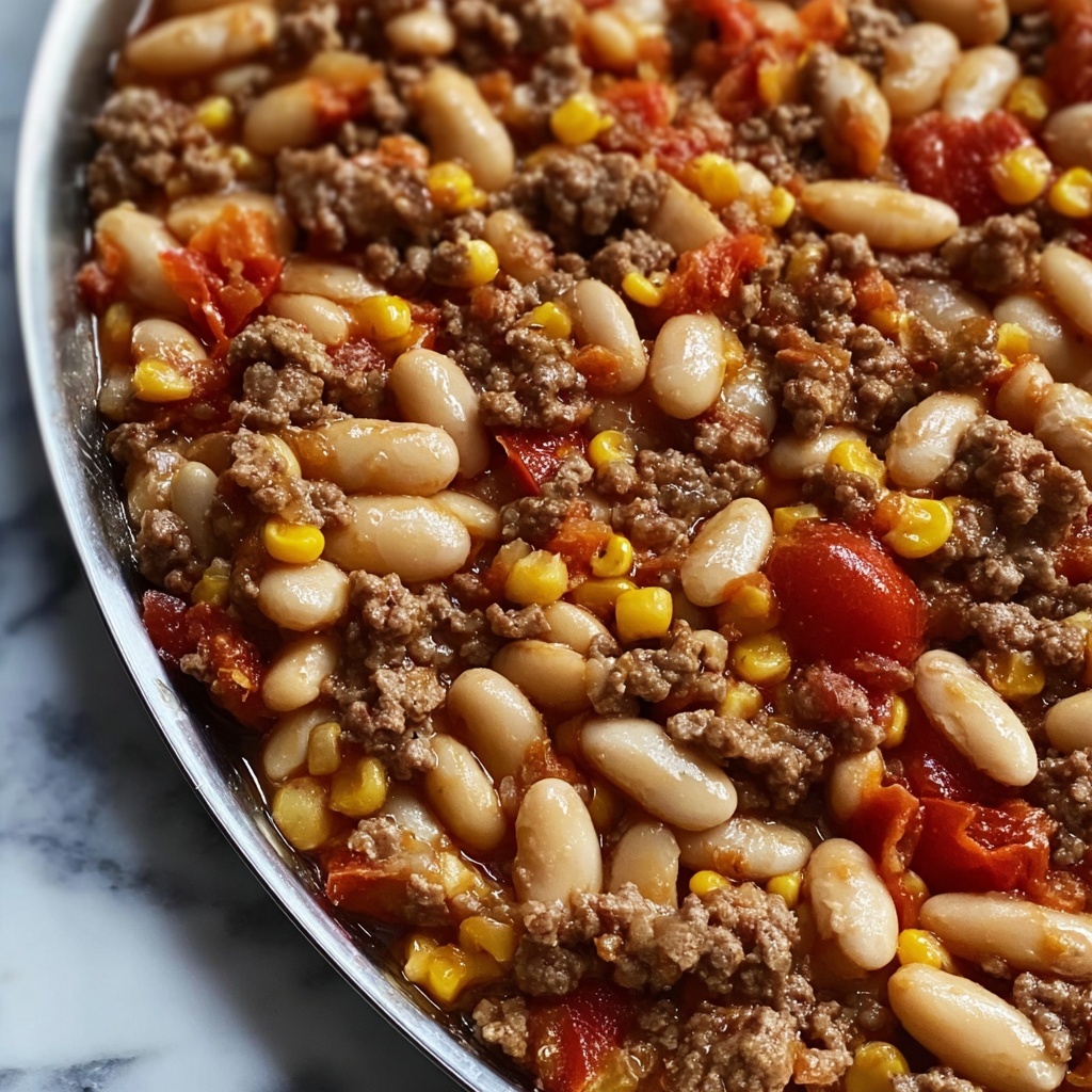 Baked Beans & Ground Beef Casserole Recipe - Recipe Image