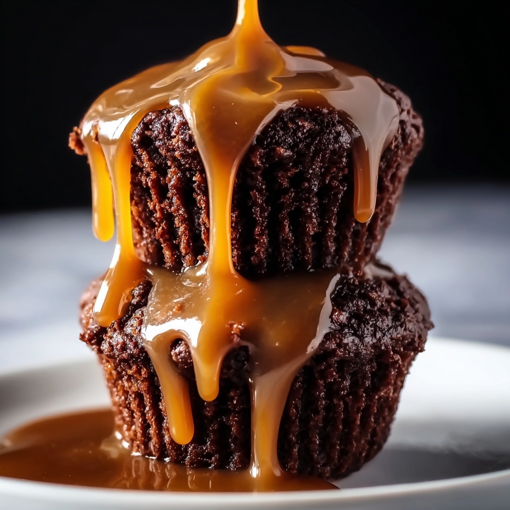 Brownie Cookie Dough Cups with Caramel Drizzle Recipe - Recipe Image