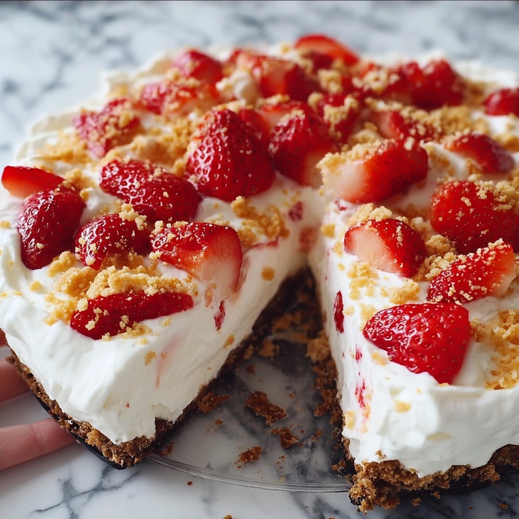 Strawberries & Cream Pie Recipe - Recipe Image
