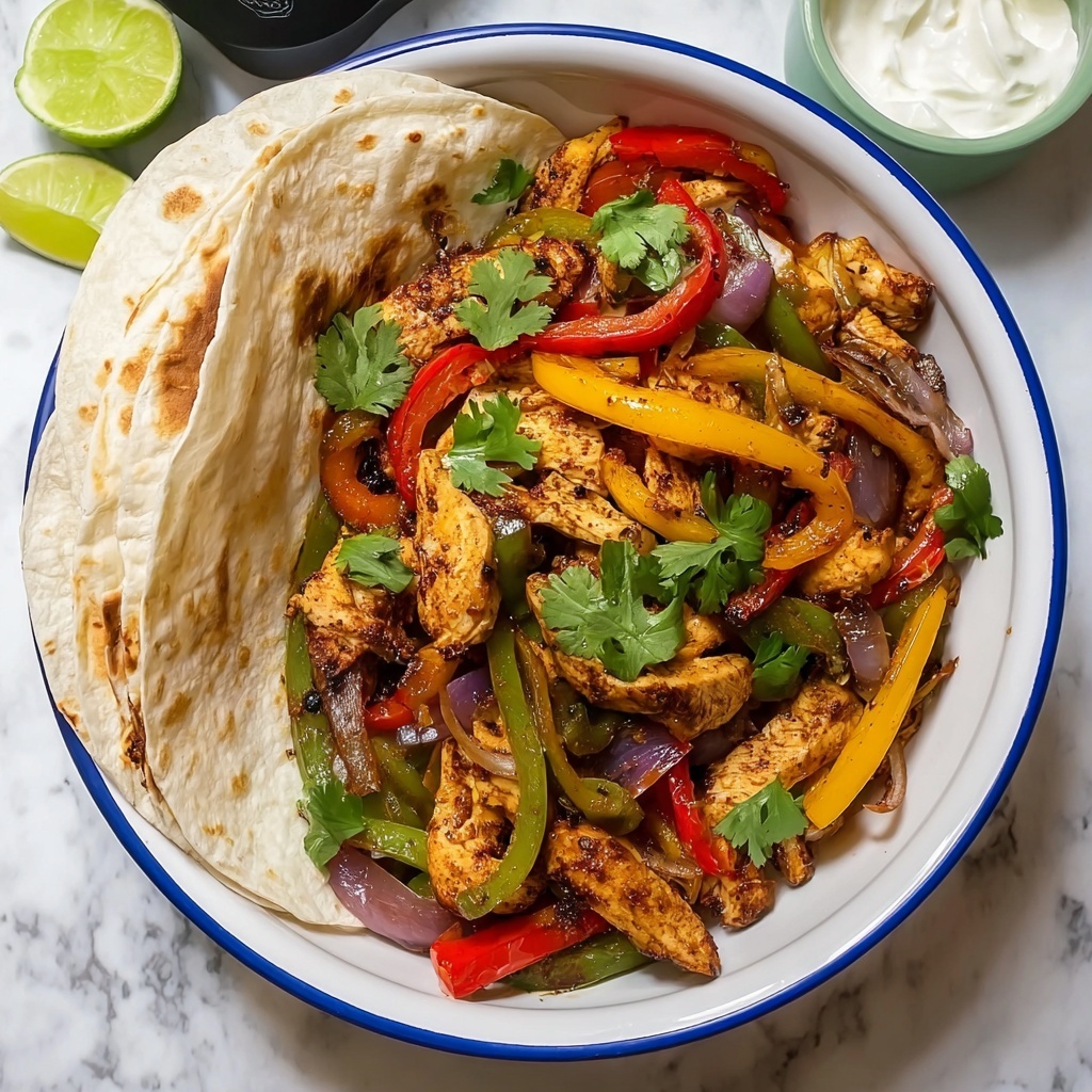 Air Fryer Chicken Fajitas Recipe - Recipe Image