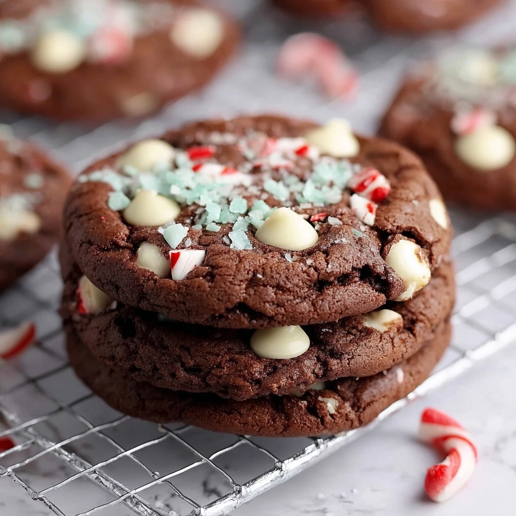 Peppermint Hot Chocolate Cookies Recipe - Recipe Image