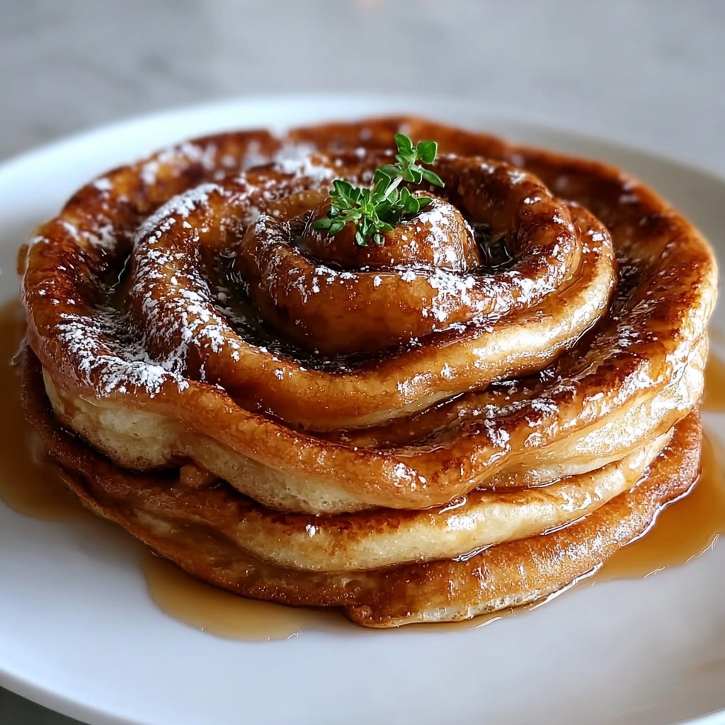 Cinnamon Roll Pancakes Recipe - Recipe Image