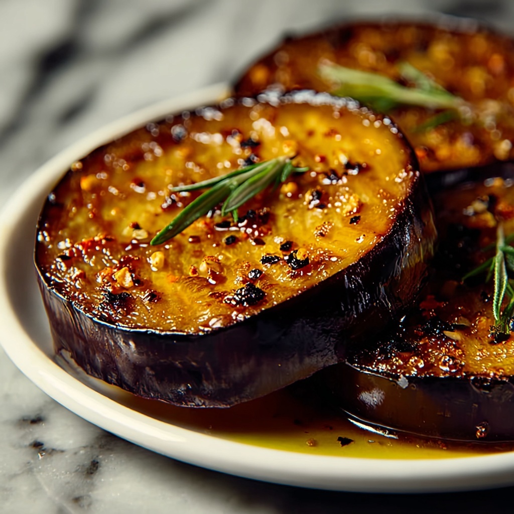 Lemon Garlic Roasted Eggplant Recipe - Recipe Image