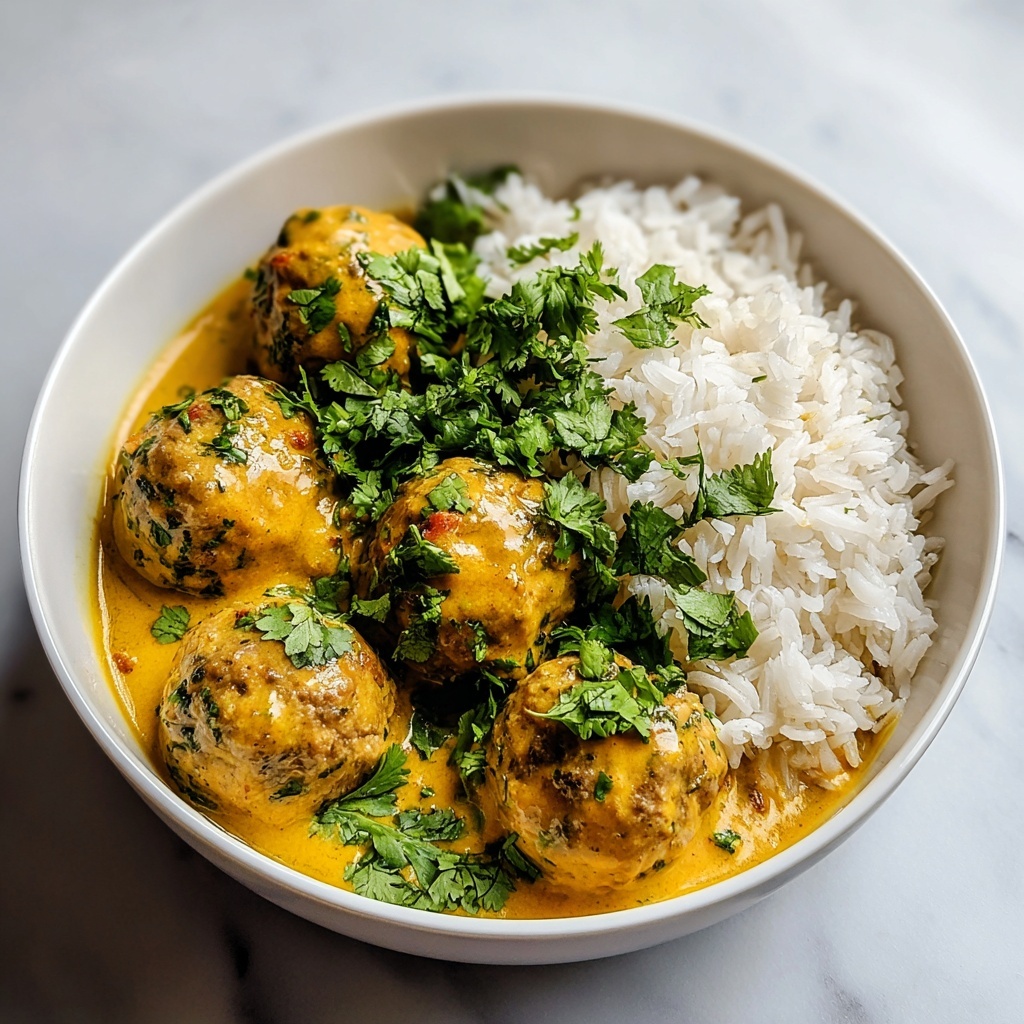Chicken Meatball Curry Recipe - Recipe Image