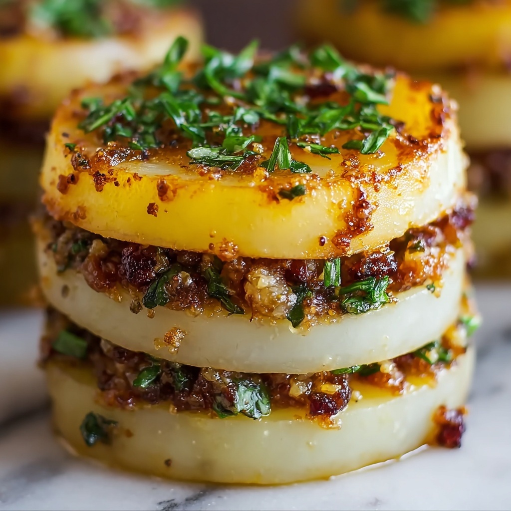 Stuffed Potato Stacks Recipe - Recipe Image