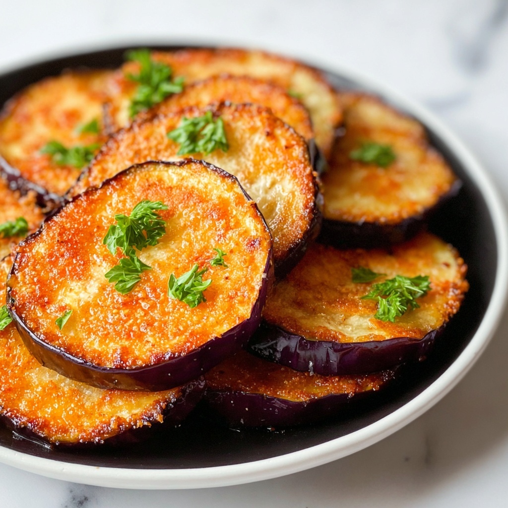 Crispy Air Fryer Eggplant with Parmesan and Italian Seasoning Recipe - Recipe Image