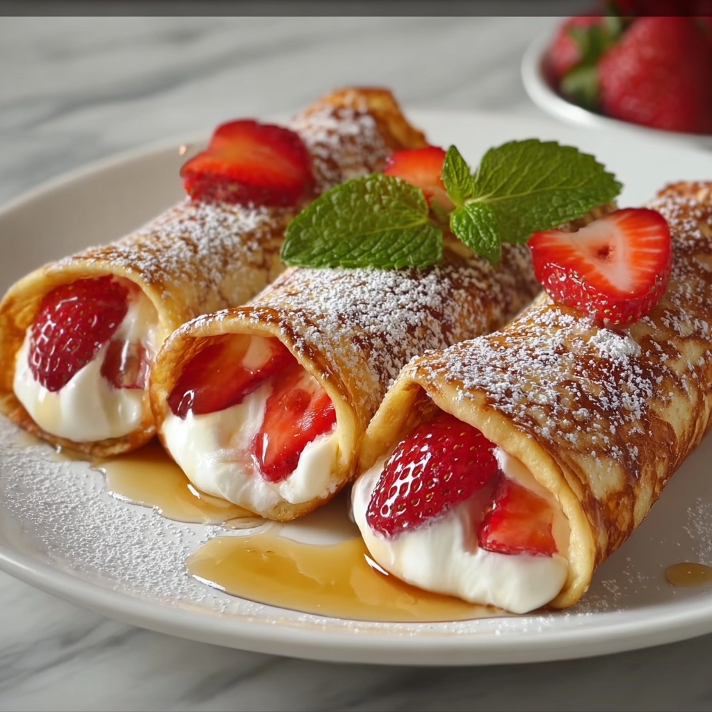 Strawberry French Toast Roll-Ups Recipe - Recipe Image