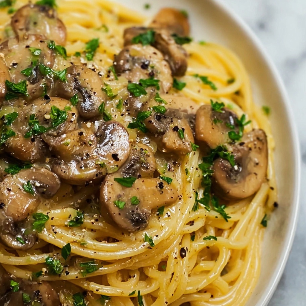 Creamy Miso Mushroom Pasta Recipe - Recipe Image